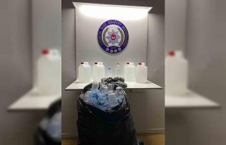 Sinop’ta 20 litre etil alkol ele geçirildi