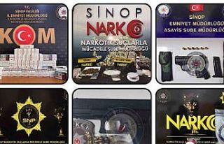 Sinop’ta 52 aranan şahıs yakalandı