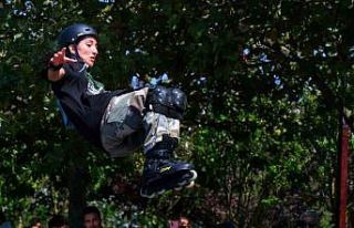 Skatepark Agresif Paten Yarışması nefes kesti