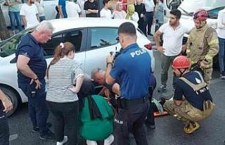 Sultanbeyli’de otomobilin çarptığı kadın yaralandı