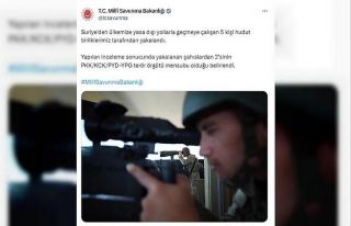 Suriye’den Türkiye’ye yasa dışı yollarla geçmeye...