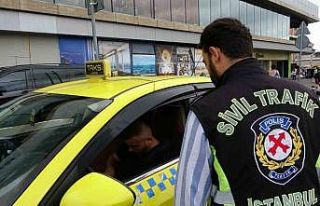 Taksim’de taksilere yönelik denetim gerçekleştirildi