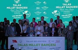 Talas’ın 100 bin metrekarelik Millet Bahçesi’nin...