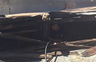 Tandırda çıkan yangın söndürüldü