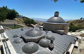 Tarihi Hoca Hasan Hamamında restorasyon çalışmalarında...