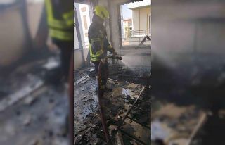 Tarsus’ta ev yangını