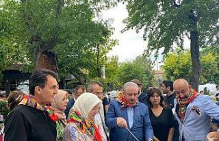 TBMM Eski Başkanı Mustafa Şentop yörüklere aşure...