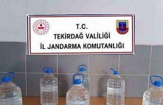 Tekirdağ’da 158 litre kaçak içki ele geçirildi