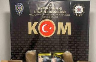 Tekirdağ’da 23 bin makaron ve 44 kilo tütün ele...