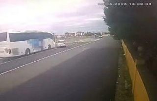 Tekirdağ’da yolcu otobüsü otomobille çarpıştı:...