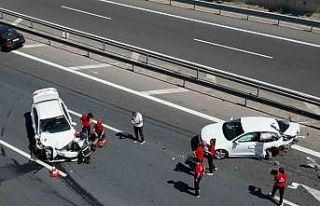 TEM Otoyolu’nda iki ayrı kaza