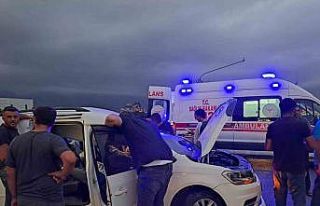 Tırla çarpışan hafif ticari aracın sürücüsü...