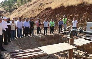 Vali Kızılkaya HESKO Kaptajı İçmesuyu ana kaynağında...