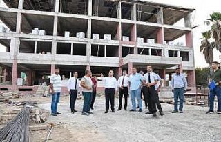 Vali Pehlivan okul inşaatlarını inceledi