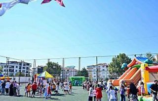 Yalova Belediyesi etkinliğinde çocuklar gönüllerince...