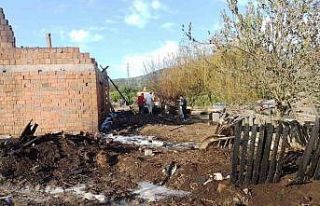 Yalova’da yanan ahırda 6 küçükbaş hayvan telef...