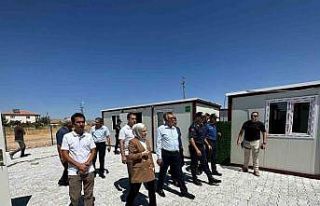 Yazıhan’da geçici konteyner kent tamamlandı
