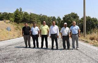 Yol çalışmaları, Gördesli muhtarları sevindirdi