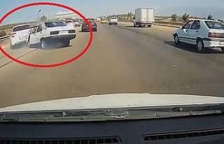 Zincirleme kaza kamerada