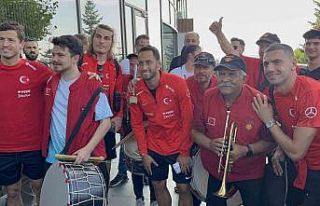 A Milli Takım, Eskişehir’de Bando Eses ile karşılandı