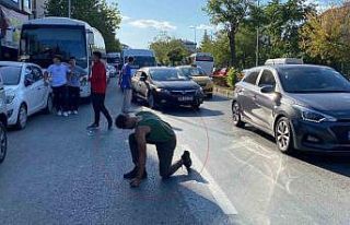 Alkollü şahıs trafiği birbirine kattı