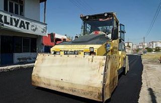 Anbar Mahallesinde 1 kilometrelik yol asfaltlandı