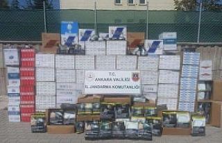 Ankara’da 1 milyon 917 bin adet makaron ele geçirildi