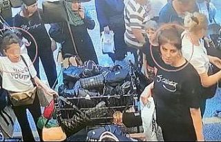 Anne ve küçük kızının organize çanta hırsızlığı...