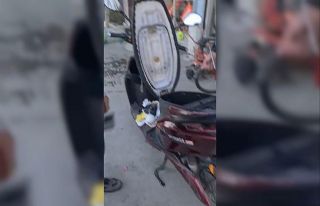 Arnavutköy’de motosikletin koltuk kısmını açtılar,...