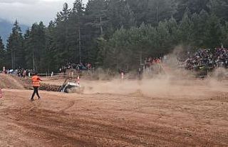 Artvin’de off-road yarışlarında yaşanan kaza...
