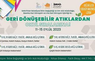 Atık malzemelerini getir, kırtasiye malzemelerini...