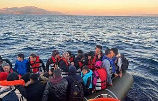 Ayvacık açıklarında 58 kaçak göçmen yakalandı