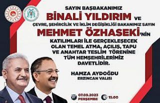 Bakan Özhasaki, Erzincan’a geliyor