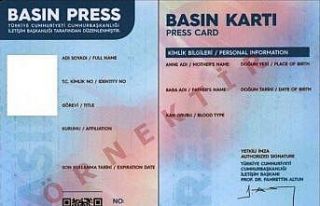 Basın kartları artık her türlü iş ve işlemlerde...