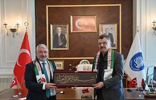 Başkan Aşgın, Filistin heyetini ağırladı