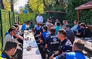 Başkan Çakın, Zabıta Müdürlüğü personelleriyle...