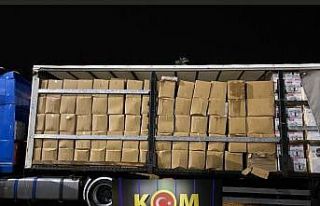 Başkentte tek seferde rekor miktarda kaçak sigara...