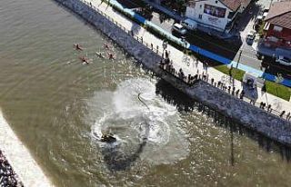 Belediyenin kendi imkanlarıyla yaptığı kanal denizi...