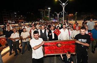 Biga’da güreşler öncesi coşkulu kortej