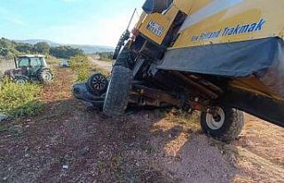 Bilecik’te freni patlayan iş makinesi az kalsın...