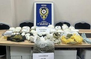 Bingöl’de 25 kilo uyuşturucu ele geçirildi