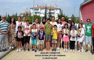 Bir ilk oldu aileler ‘Bocce Petank’ yarışması...