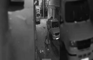 Bisikletli hırsız kamerada