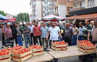 Bolu’da pazarcı esnafından tepki