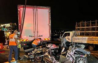 Çatalca TEM Otoyolu’nda 5 aracın karıştığı...