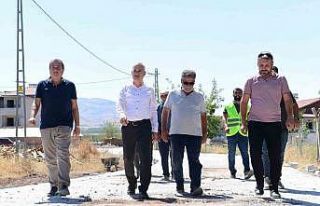 Çınar, yol çalışmalarını inceledi