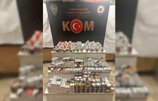 Çok sayıda kaçak ürünün ele geçirildiği operasyonda...