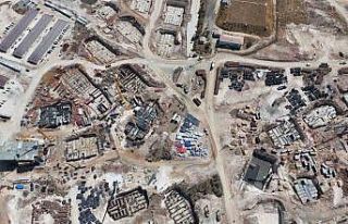 Dağ taş şantiyeye döndü