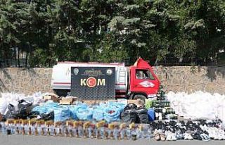 Diyarbakır’da 13 milyon lira değerinde kaçak...