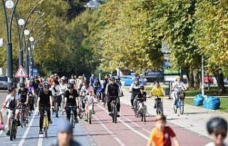 Doğa ve sağlık için pedal çevirdiler